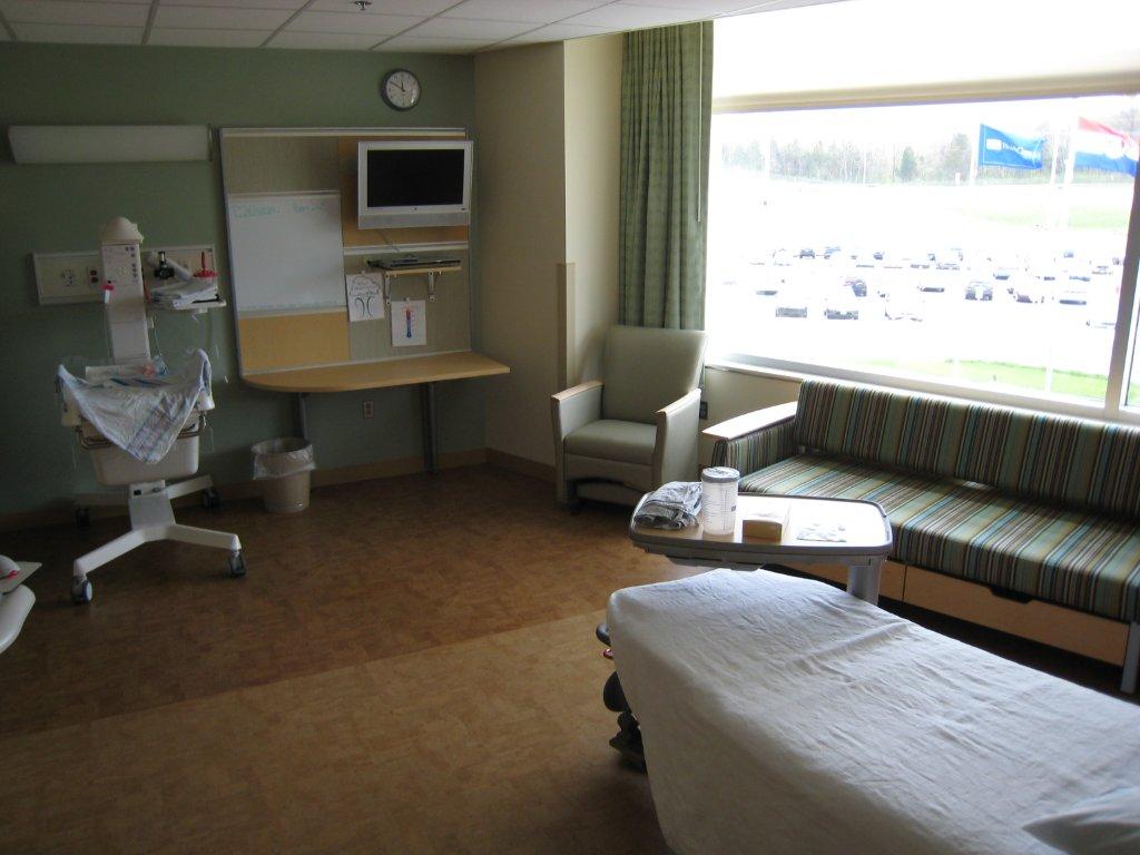Patient room at Progress West Hospital